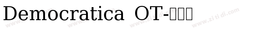 Democratica OT字体转换